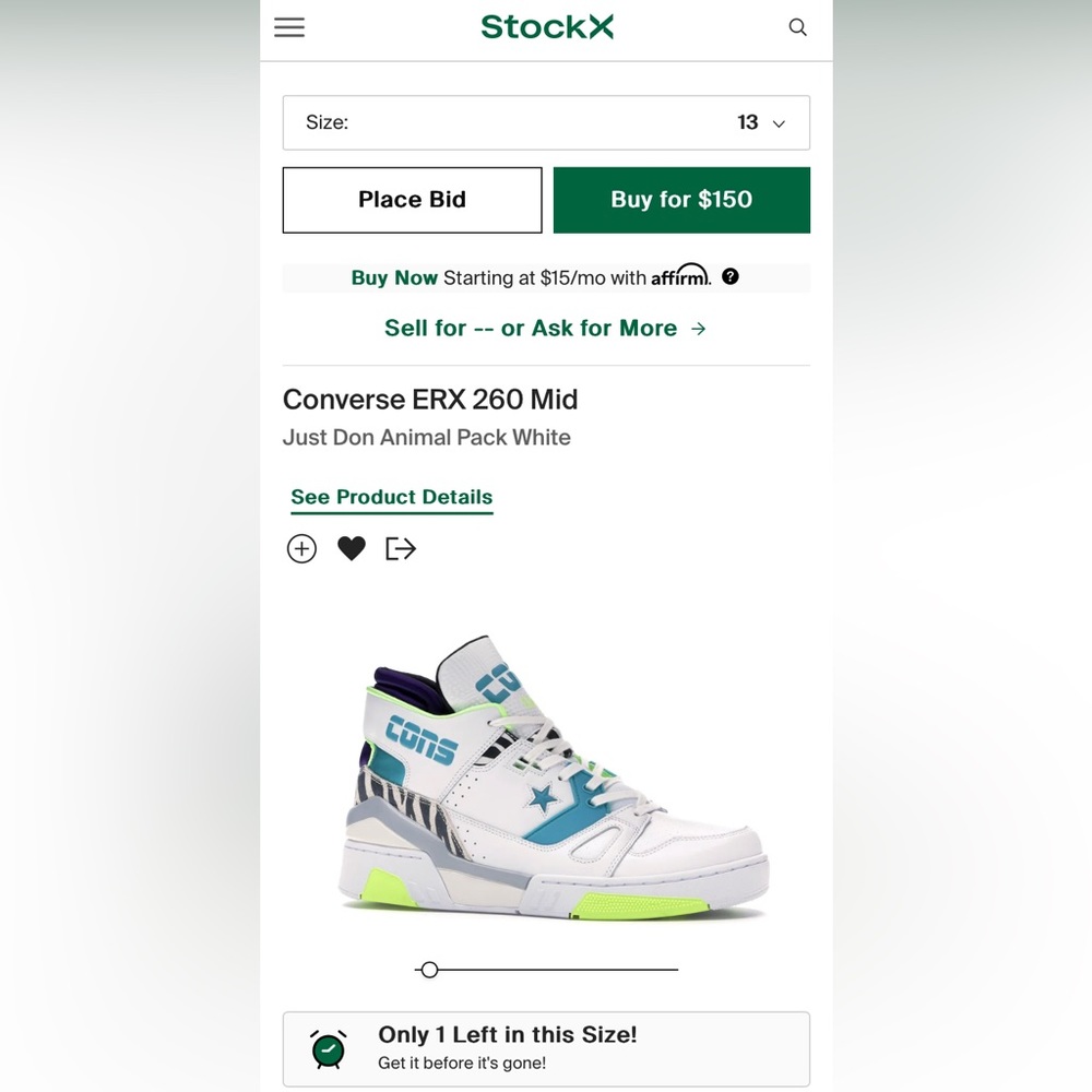 Men's High-Top Sneakers - White and Blue - Picture 10 of 10